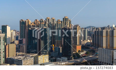 Lai Chi Kok Highrise Skyline Overlooking Western Kowloon City Feb 16 2026 137274083