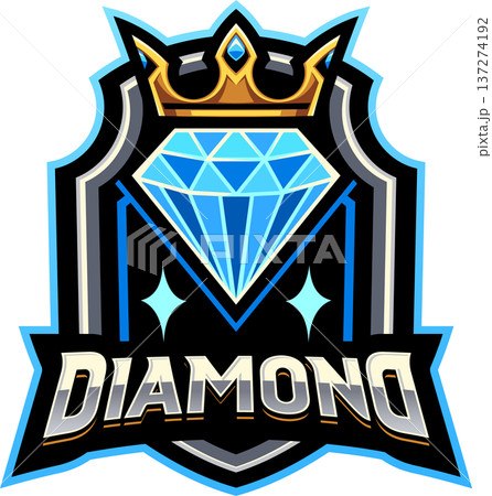Diamond esport mascot logo design 137274192