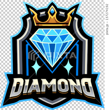 Diamond esport mascot logo design 137274192