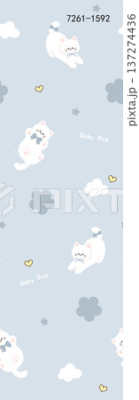 winter pattern with snowflakes 137274436