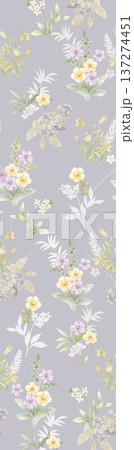 winter pattern with snowflakes 137274451