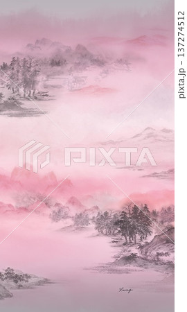 winter pattern with snowflakes 137274512