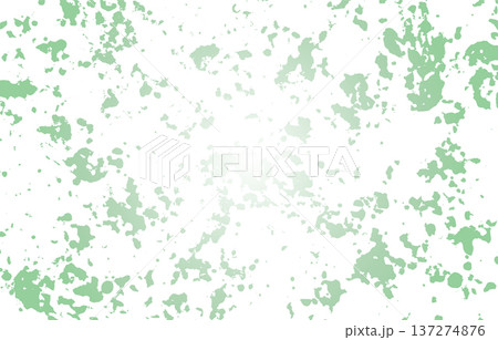 中央が明るいグリーンのスプラッター抽象背景 137274876