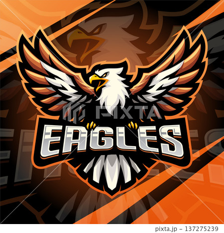 Eagles esport mascot logo design 137275239