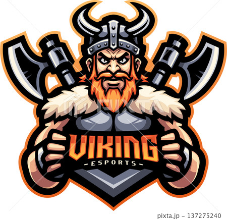 Viking esport mascot logo design Viking esport mascot logo design 137275240