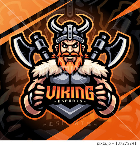 Viking esport mascot logo design Viking esport mascot logo design 137275241