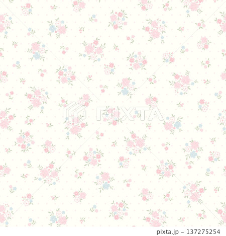 Delicate Pastel Floral Watercolor Wallpaper Patterns With Soft Romantic Blooms And Gentle Botanical Motifs 137275254