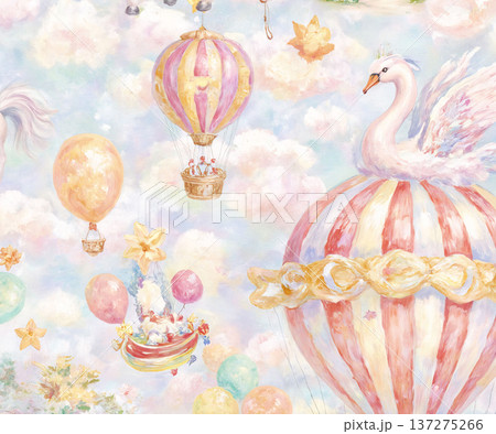 Delicate Pastel Floral Watercolor Wallpaper Patterns With Soft Romantic Blooms And Gentle Botanical Motifs 137275266