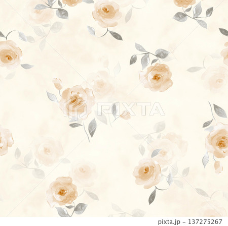 Delicate Pastel Floral Watercolor Wallpaper Patterns With Soft Romantic Blooms And Gentle Botanical Motifs 137275267