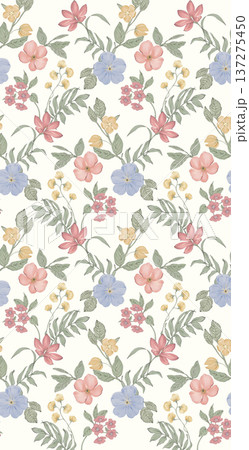 Delicate Pastel Floral Watercolor Wallpaper Patterns With Soft Romantic Blooms And Gentle Botanical Motifs Delicate Pastel Floral Watercolor Wallpaper Patterns With Soft Romantic Blooms And Gentle Botanical Motifs 137275450