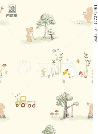 Delicate Pastel Floral Watercolor Wallpaper Patterns With Soft Romantic Blooms And Gentle Botanical Motifs 137275461