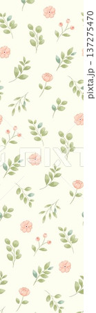 Delicate Pastel Floral Watercolor Wallpaper Patterns With Soft Romantic Blooms And Gentle Botanical Motifs 137275470