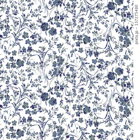 Delicate Pastel Floral Watercolor Wallpaper Patterns With Soft Romantic Blooms And Gentle Botanical Motifs 137275480
