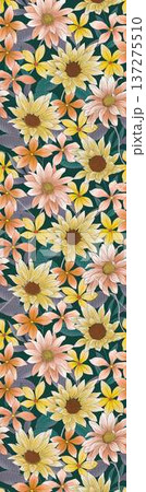 Delicate Pastel Floral Watercolor Wallpaper Patterns With Soft Romantic Blooms And Gentle Botanical Motifs 137275510