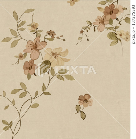 Delicate Pastel Floral Watercolor Wallpaper Patterns With Soft Romantic Blooms And Gentle Botanical Motifs 137275593