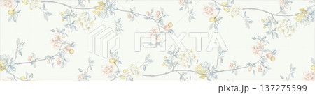 Delicate Pastel Floral Watercolor Wallpaper Patterns With Soft Romantic Blooms And Gentle Botanical Motifs Delicate Pastel Floral Watercolor Wallpaper Patterns With Soft Romantic Blooms And Gentle Botanical Motifs 137275599