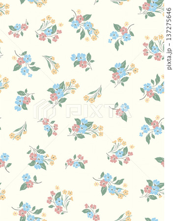Delicate Pastel Floral Watercolor Wallpaper Patterns With Soft Romantic Blooms And Gentle Botanical Motifs 137275646