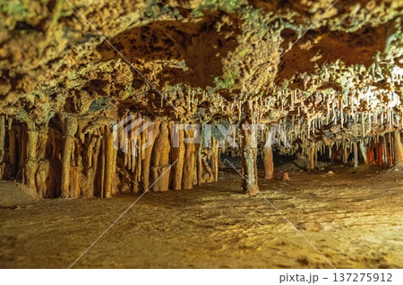Exploring the Subterranean Wonders A Cave s Stalactites and Stalagmites in Mallorica s Depths Exploring the Subterranean Wonders A Cave s Stalactites and Stalagmites in Mallorica s Depths 137275912