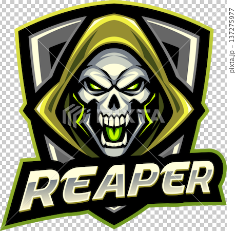 Reaper head esport mascot logo design 137275977