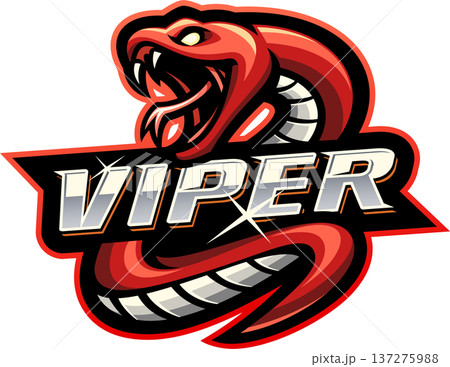Viper snake mascot logo design Viper snake mascot logo design 137275988