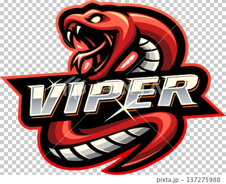 Viper snake mascot logo design 137275988
