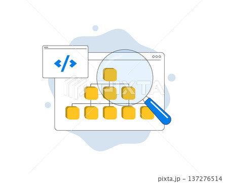 XML website sitemap, site structure hierarchy, URL indexing list, SEO crawler optimization, search engine submission file, web navigation diagram, modern flat infographic design, vector illustration XML website sitemap, site structure hierarchy, URL indexing list, SEO crawler optimization, search engine submission file, web navigation diagram, modern flat infographic design, vector illustration 137276514