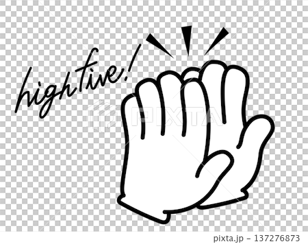 Hand icon_high five Hand icon_high five 137276873