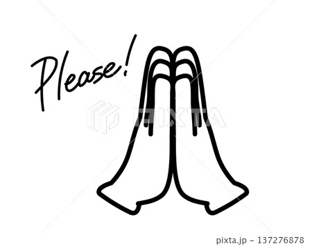 ハンドアイコン_おねがい ハンドアイコン_おねがい 137276878