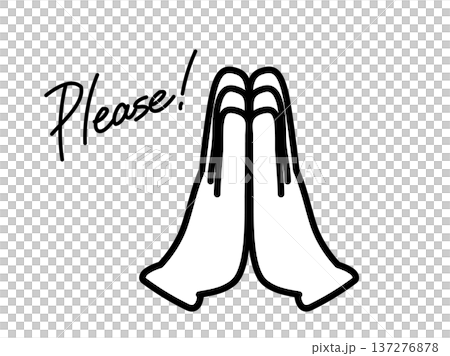 ハンドアイコン_おねがい ハンドアイコン_おねがい 137276878