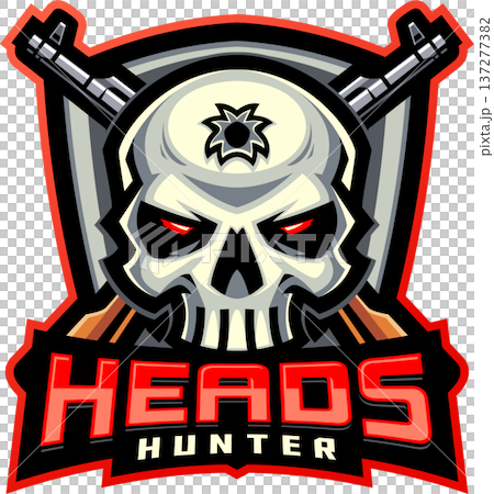 Heads hunter esport mascot logo design 137277382