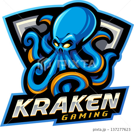 Kraken esport mascot logo design Kraken esport mascot logo design 137277623