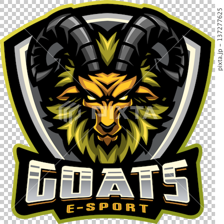 Goats esport mascot logo design 137277625