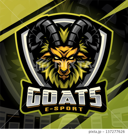 Goats esport mascot logo design Goats esport mascot logo design 137277626
