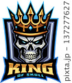 King of skull esport mascot logo design 137277627