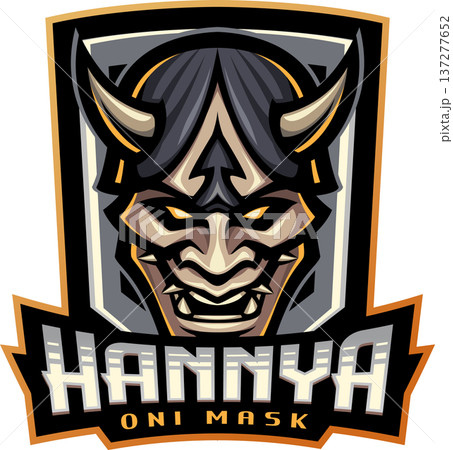 Hannya oni mask esport mascot logo Hannya oni mask esport mascot logo 137277652