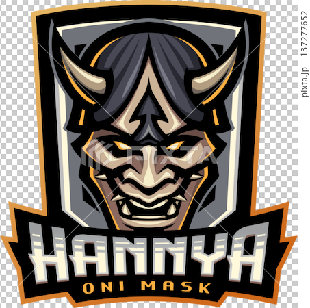 Hannya oni mask esport mascot logo Hannya oni mask esport mascot logo 137277652