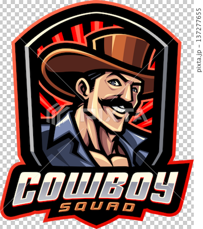 Cowboy squad esport mascot logo design Cowboy squad esport mascot logo design 137277655