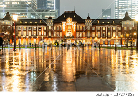 雨の夜の東京 137277858