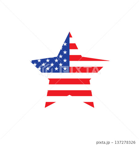 American flag illustration American flag illustration 137278326