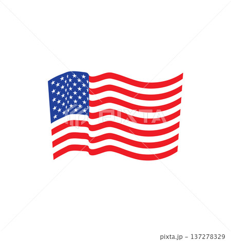 American flag illustration 137278329