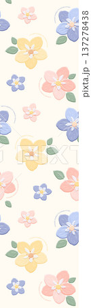 seamless pattern with colorful flowers 137278438