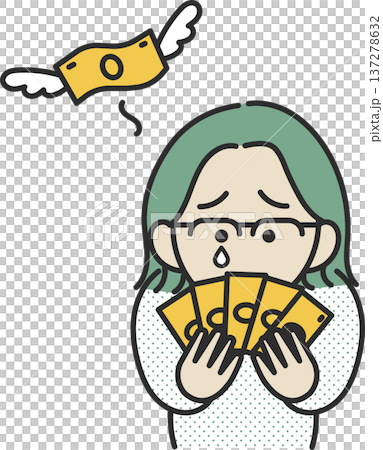 圖示：開支不斷增加，資金白白流失 137278632