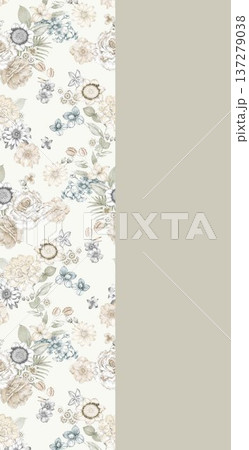 background with shells 137279038