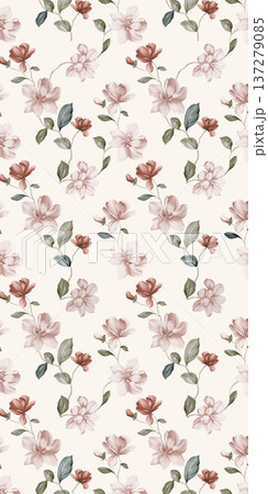 Delicate Pastel Floral Watercolor Wallpaper Patterns With Soft Romantic Blooms And Gentle Botanical Motifs 137279085