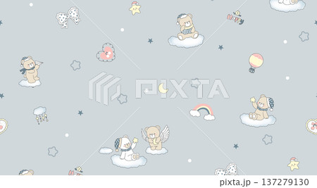 Delicate Pastel Floral Watercolor Wallpaper Patterns With Soft Romantic Blooms And Gentle Botanical Motifs 137279130