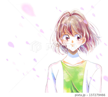 女性 強気 バストアップ 桜吹雪 女性 強気 バストアップ 桜吹雪 137279466