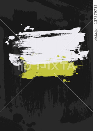 Abstract black white yellow brush background 137279752