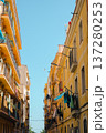 La Barceloneta old buildings in Barcelona, Spain 137280253