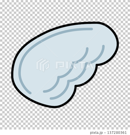 シンプルでかわいい羽・翼のイラスト 137280361