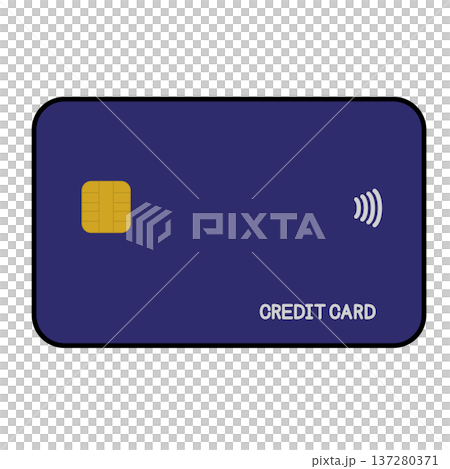 Illustration of a simple credit card 137280371